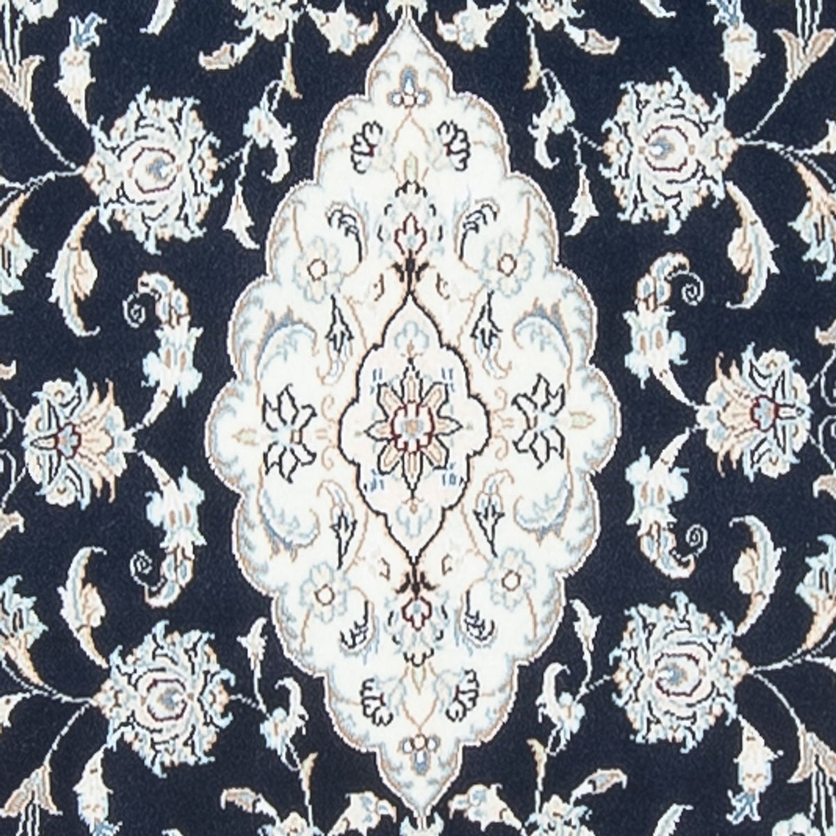 Alfombra de pasillo Alfombra Persa - Nain - Prima - 353 x 85 cm - azul oscuro