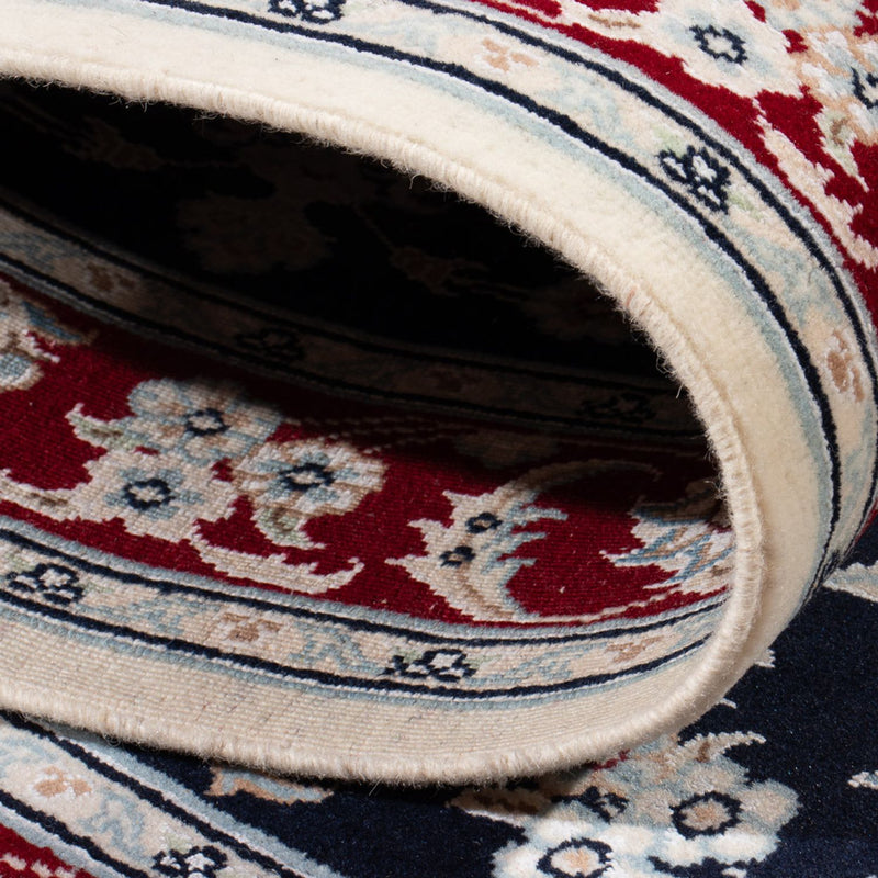 Alfombra de pasillo Alfombra Persa - Nain - Prima - 353 x 85 cm - azul oscuro