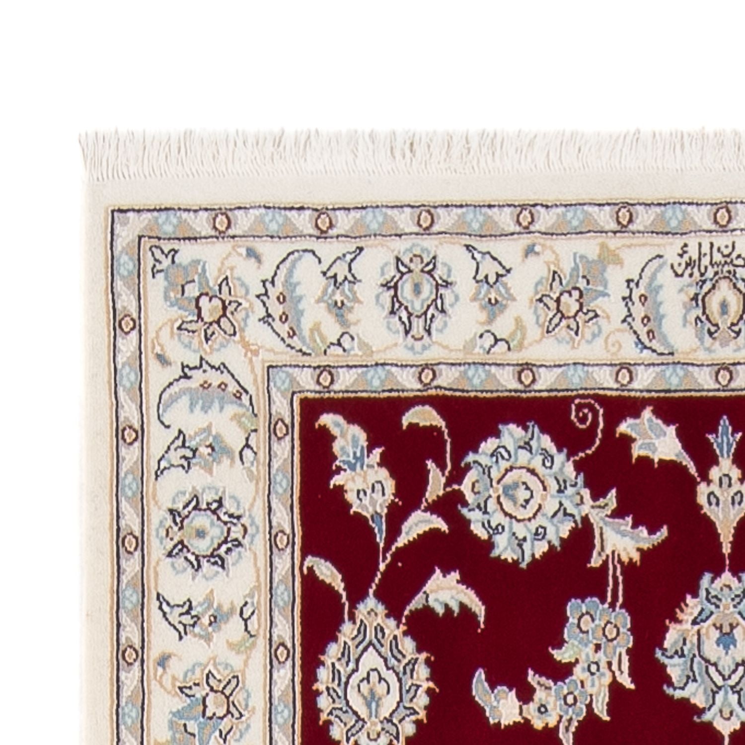 Alfombra de pasillo Alfombra Persa - Nain - Prima - 304 x 90 cm - rojo