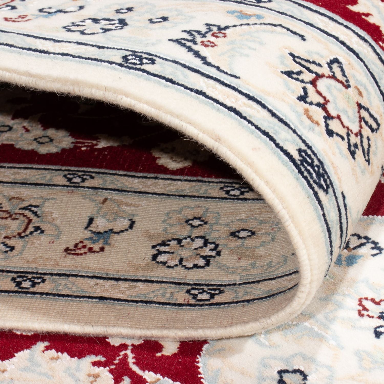 Alfombra de pasillo Alfombra Persa - Nain - Prima - 347 x 87 cm - rojo
