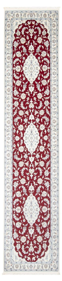 Alfombra de pasillo Alfombra Persa - Nain - Prima - 350 x 85 cm - rojo