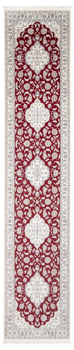 Alfombra de pasillo Alfombra Persa - Nain - Prima - 393 x 90 cm - rojo