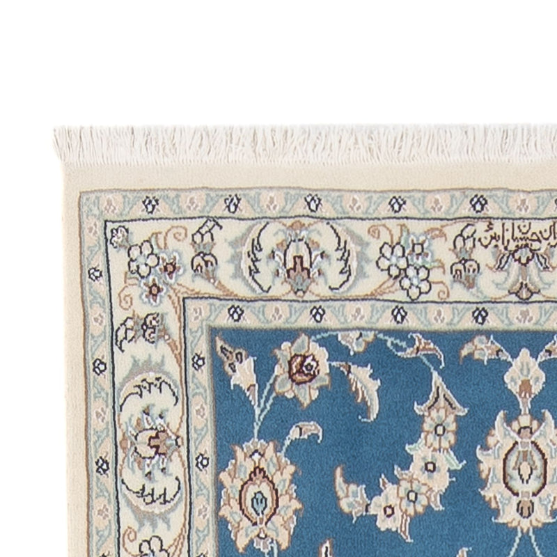 Alfombra de pasillo Alfombra Persa - Nain - Prima - 307 x 80 cm - azul