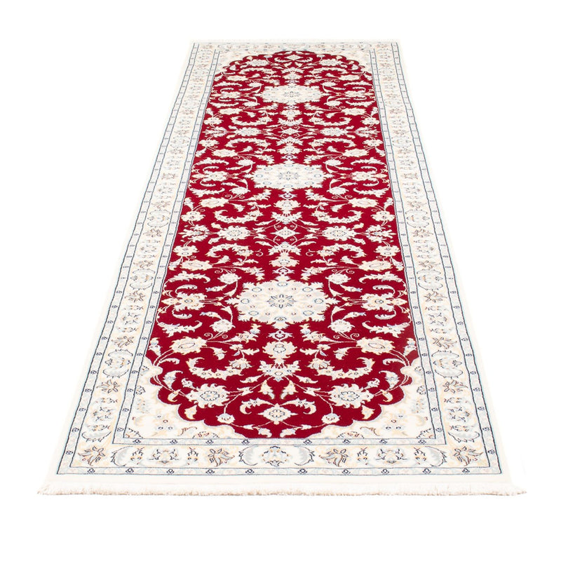 Alfombra de pasillo Alfombra Persa - Nain - Prima - 304 x 82 cm - rojo