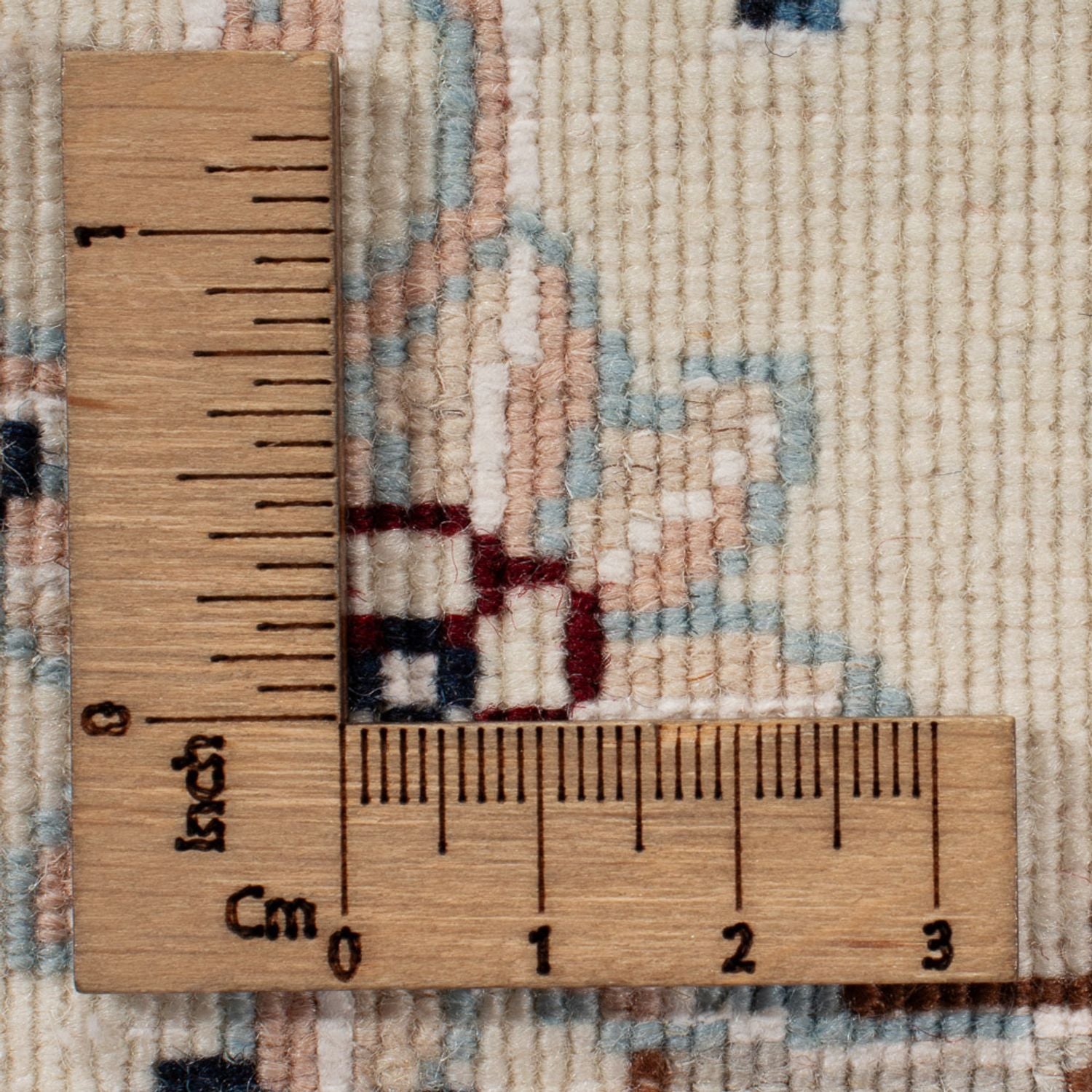 Alfombra persa - Nain - 263 x 225 cm - azul oscuro