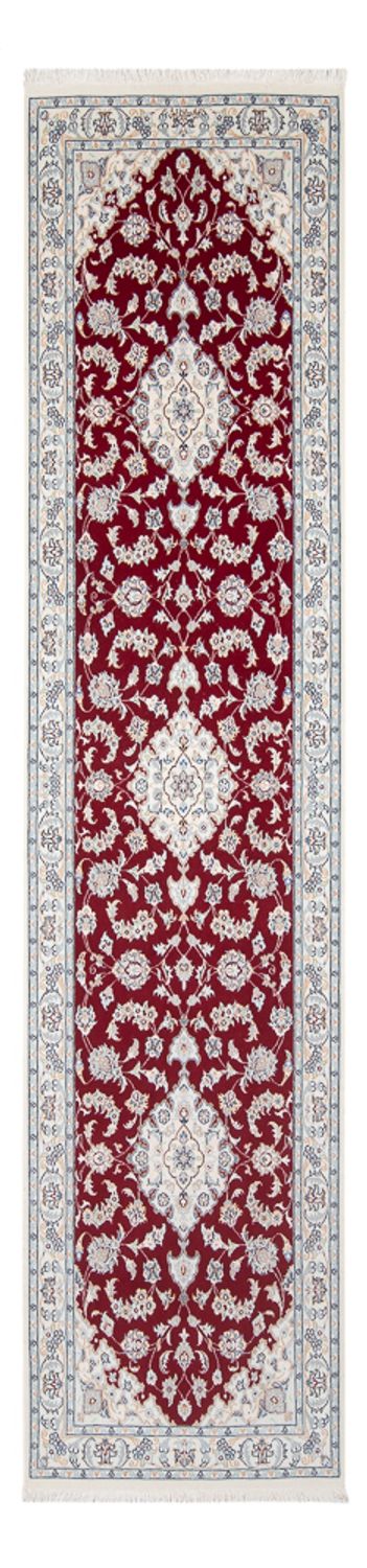 Alfombra de pasillo Alfombra Persa - Nain - Prima - 311 x 82 cm - rojo