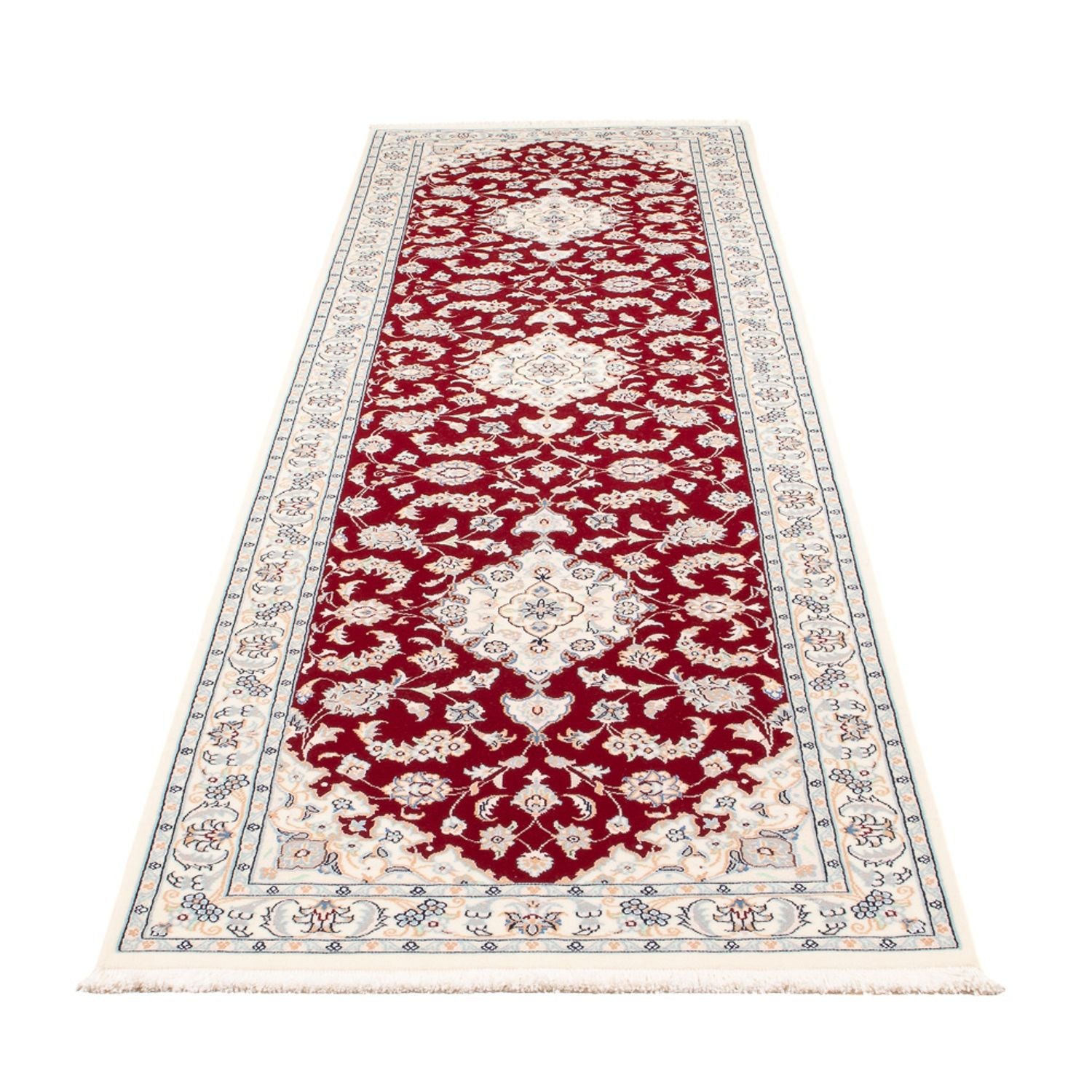 Alfombra de pasillo Alfombra Persa - Nain - Prima - 311 x 82 cm - rojo