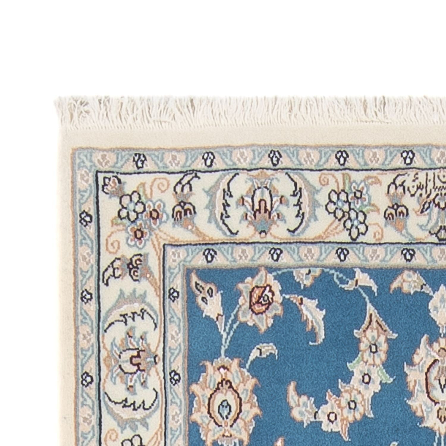 Alfombra de pasillo Alfombra Persa - Nain - Prima - 312 x 80 cm - azul