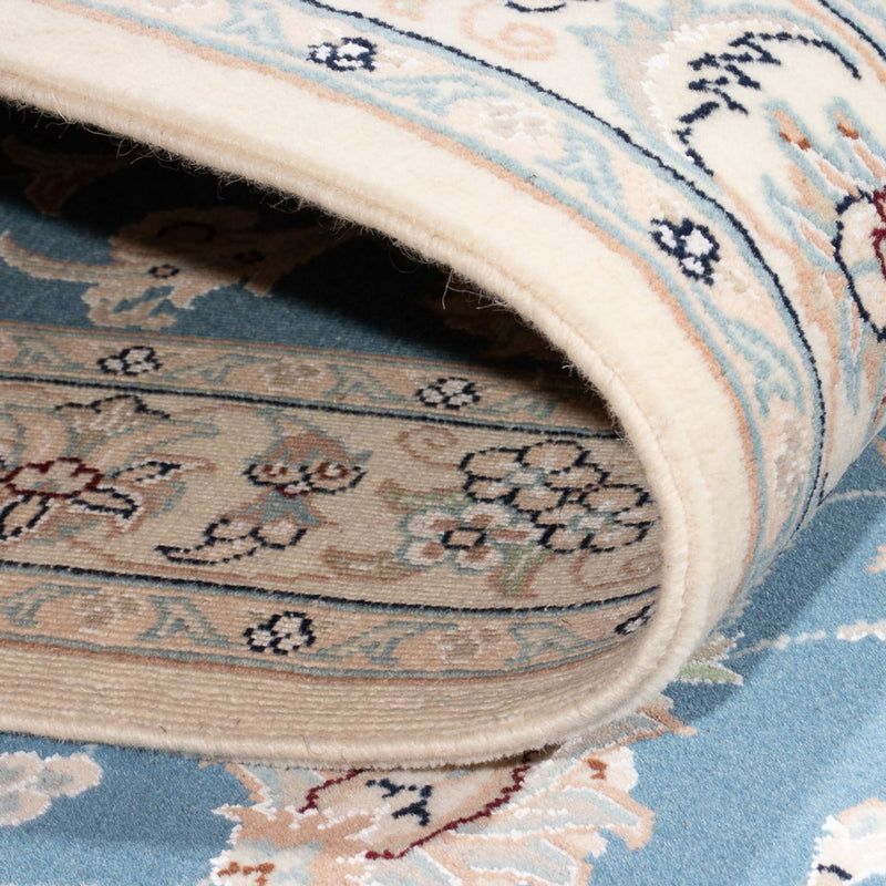 Alfombra de pasillo Alfombra Persa - Nain - Prima - 312 x 80 cm - azul