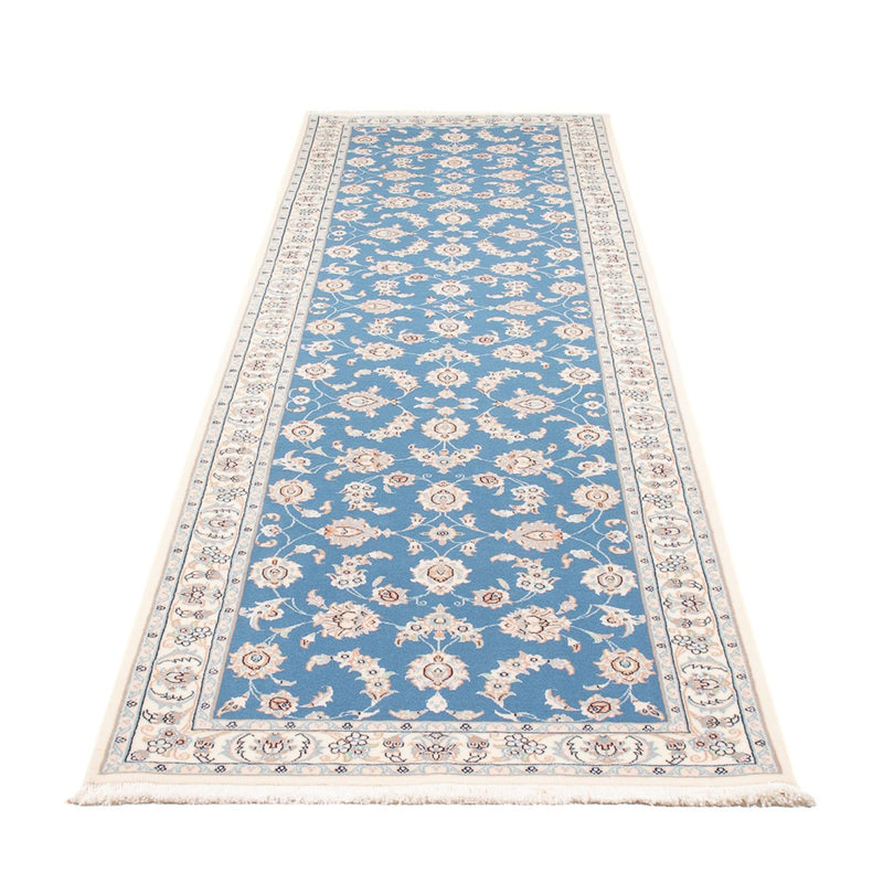 Alfombra de pasillo Alfombra Persa - Nain - Prima - 312 x 80 cm - azul