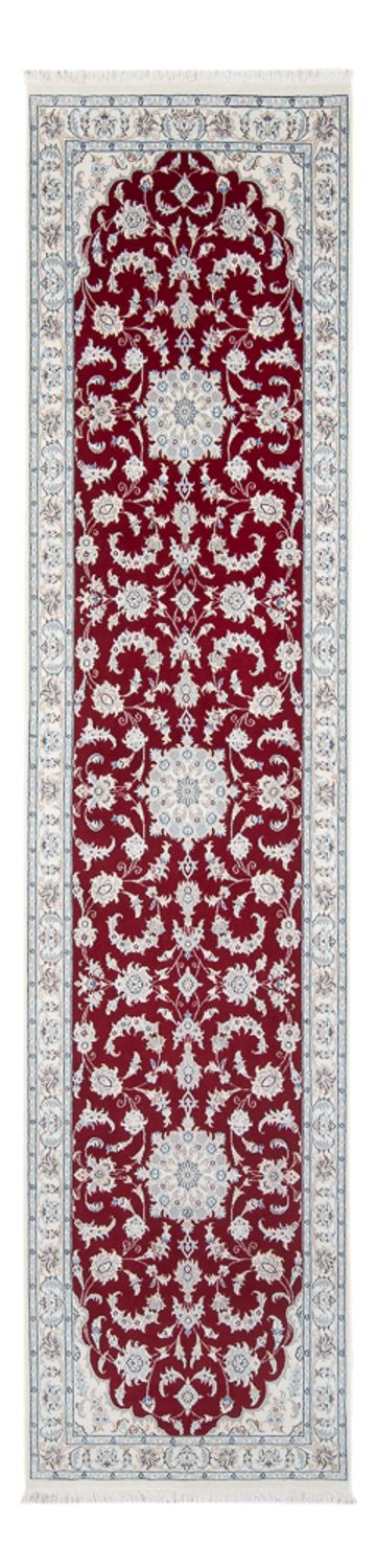 Alfombra de pasillo Alfombra Persa - Nain - Prima - 297 x 80 cm - rojo