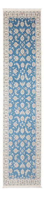 Alfombra de pasillo Alfombra Persa - Nain - Prima - 308 x 81 cm - azul