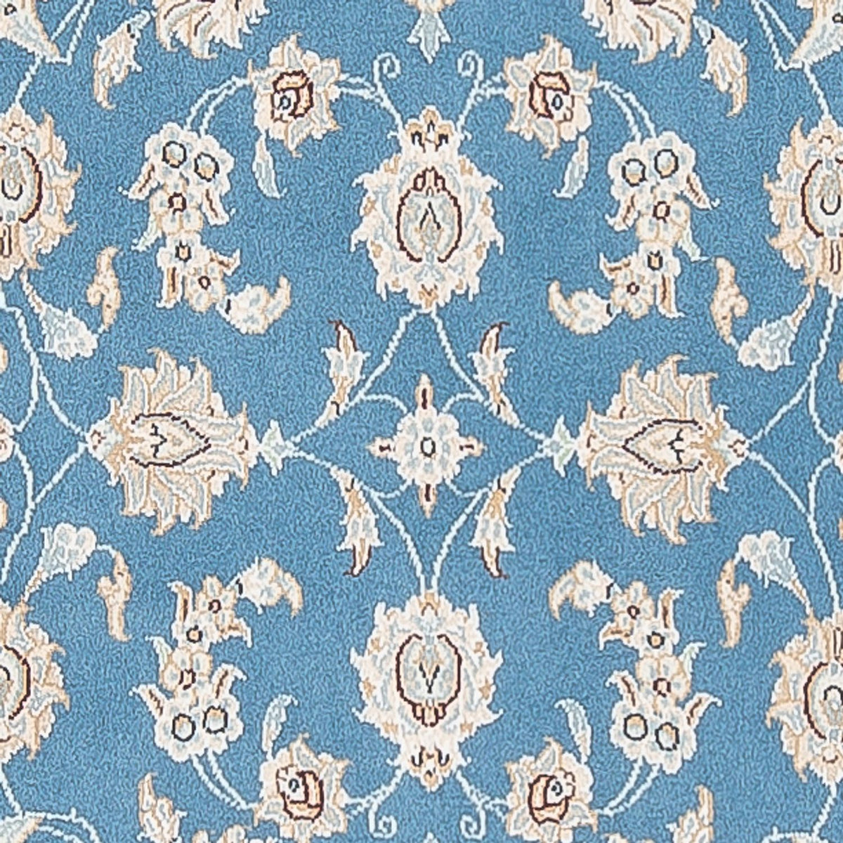 Alfombra de pasillo Alfombra Persa - Nain - Prima - 308 x 81 cm - azul