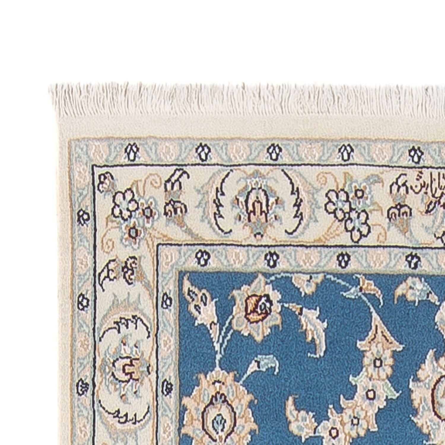 Alfombra de pasillo Alfombra Persa - Nain - Prima - 308 x 81 cm - azul