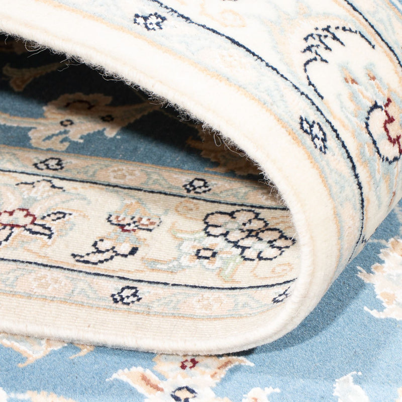 Alfombra de pasillo Alfombra Persa - Nain - Prima - 308 x 81 cm - azul