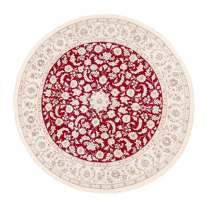 Alfombra persa - Nain redondo  - 200 x 200 cm - rojo