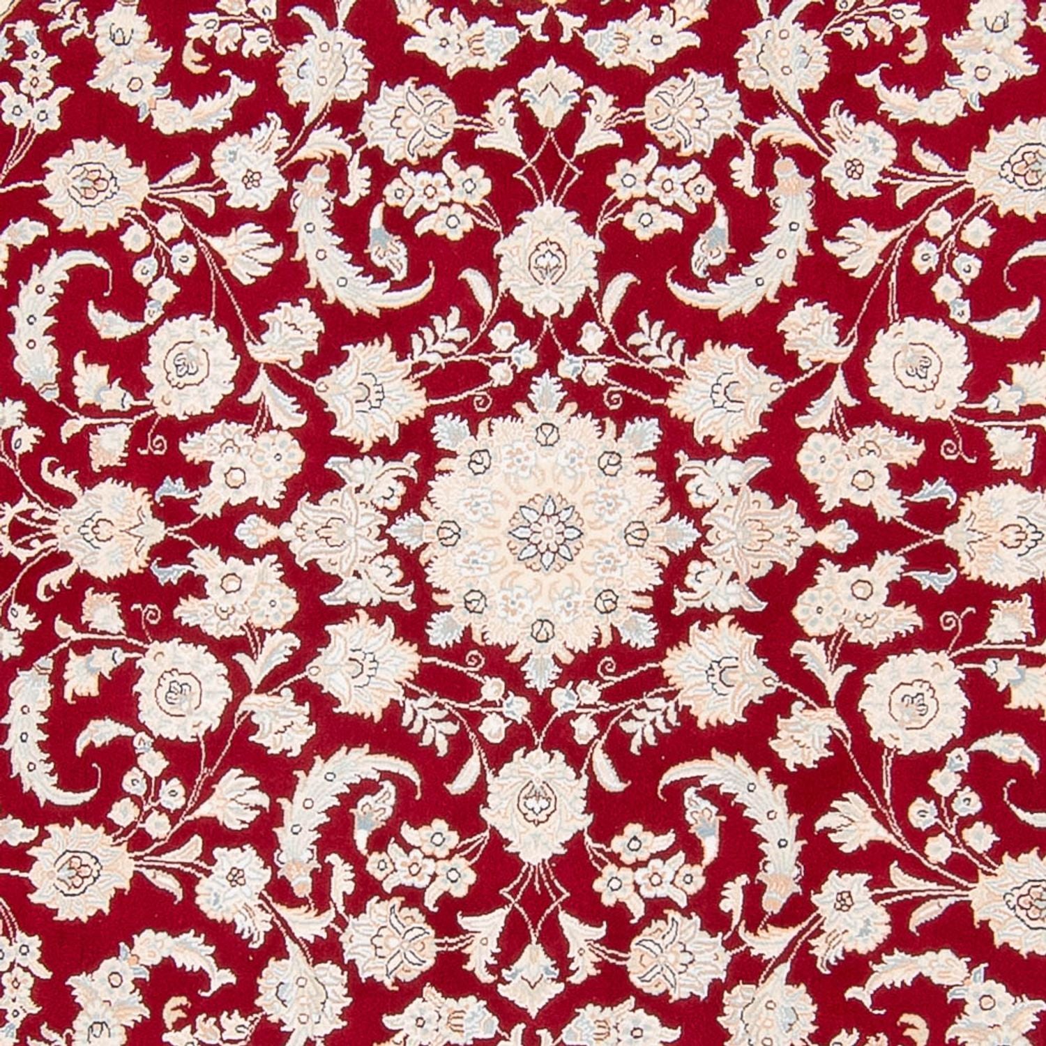 Alfombra persa - Nain redondo  - 200 x 200 cm - rojo