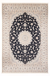 Alfombra Persa - Nain - Prima - 356 x 250 cm - azul oscuro