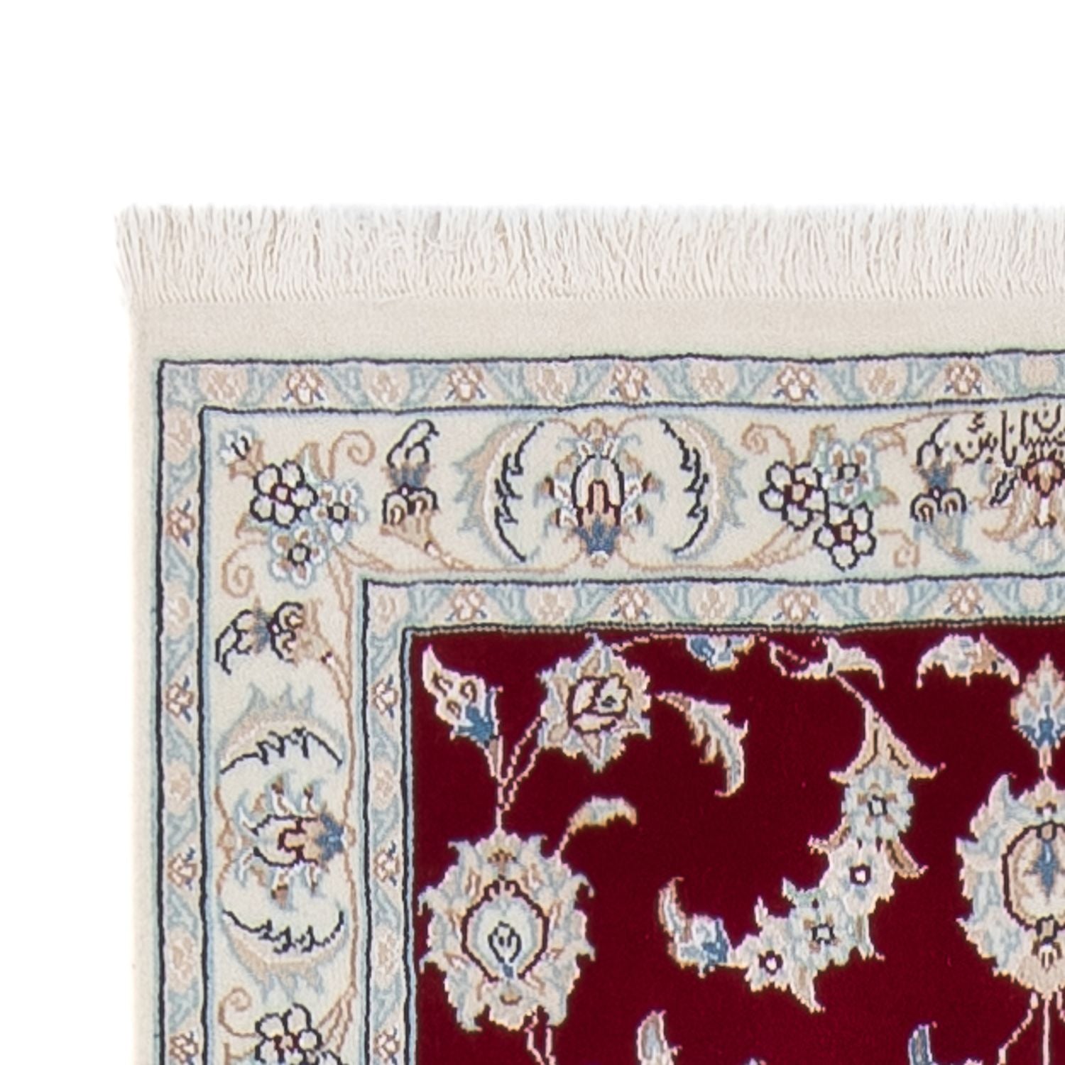 Alfombra de pasillo Alfombra Persa - Nain - Prima - 297 x 82 cm - rojo