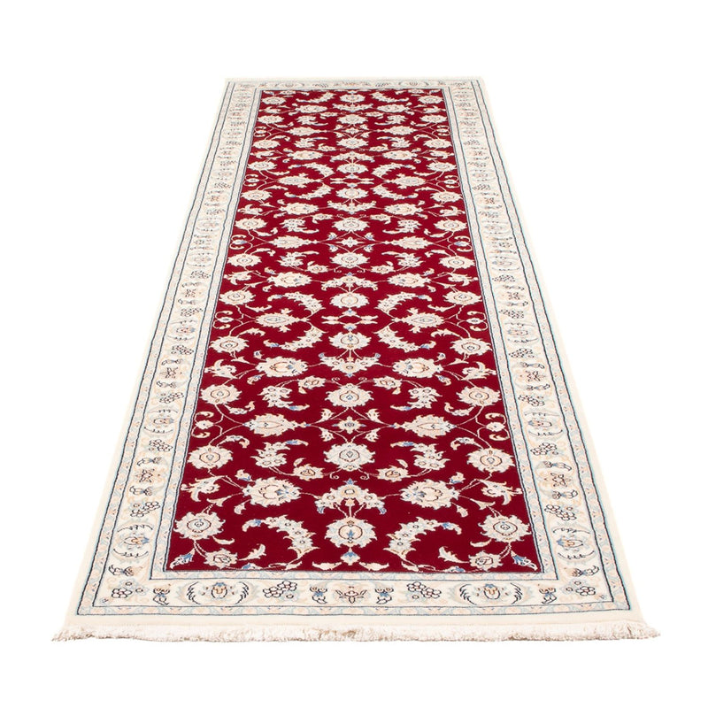 Alfombra de pasillo Alfombra Persa - Nain - Prima - 297 x 82 cm - rojo