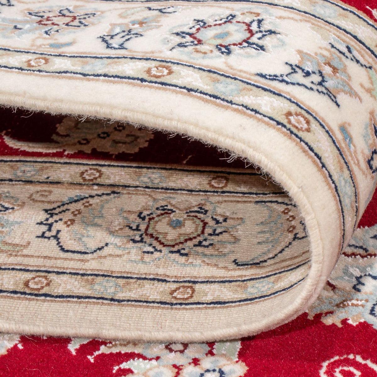 Alfombra de pasillo Alfombra Persa - Nain - Prima - 298 x 80 cm - rojo