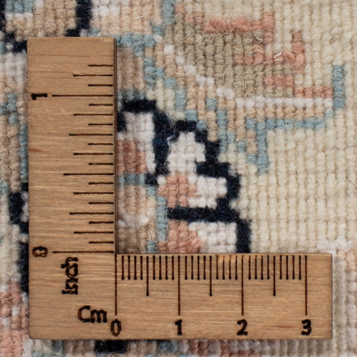 Alfombra persa - Nain - 266 x 248 cm - azul oscuro