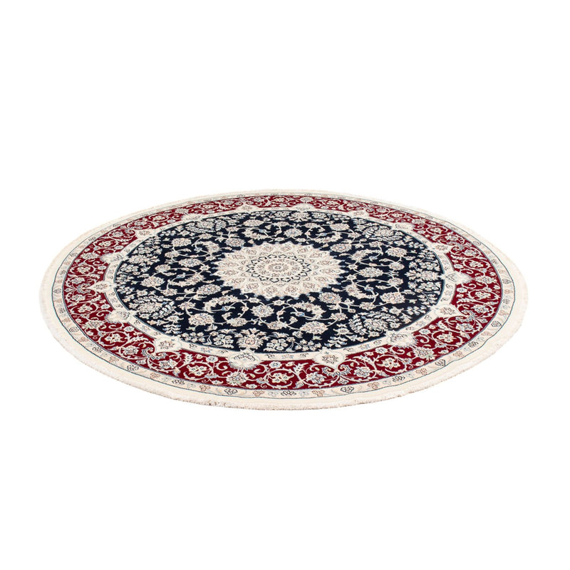 Alfombra persa - Nain redondo  - 204 x 195 cm - azul oscuro