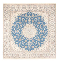 Alfombra persa - Nain cuadrado  - 252 x 248 cm - azul claro