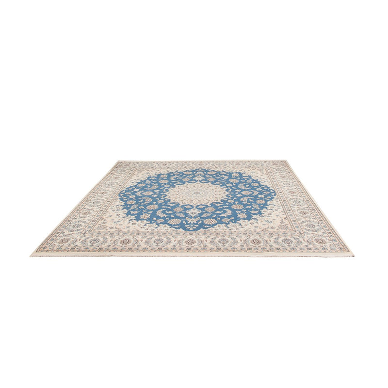 Alfombra persa - Nain cuadrado  - 252 x 248 cm - azul claro