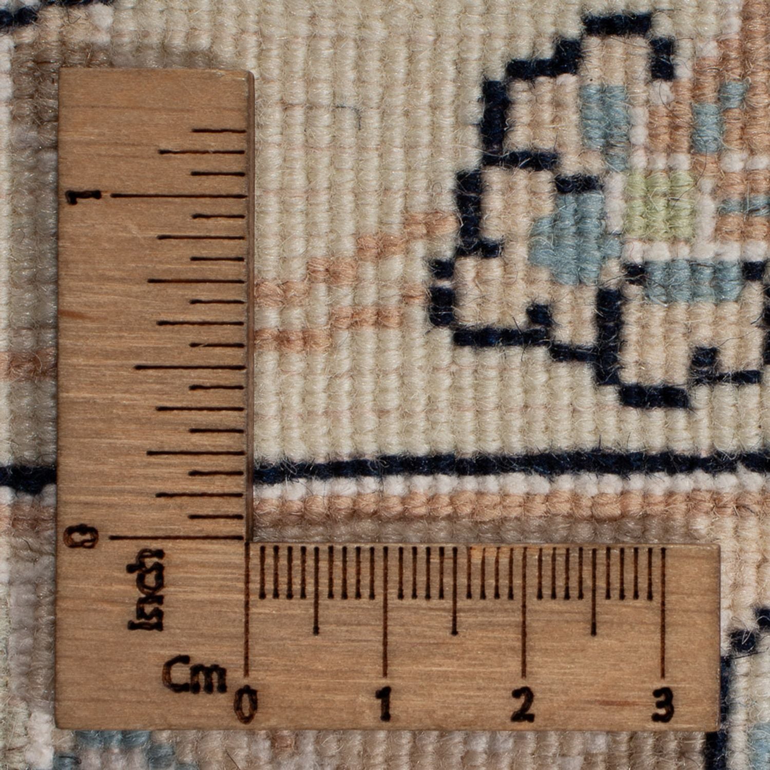 Alfombra persa - Nain cuadrado  - 252 x 248 cm - azul claro