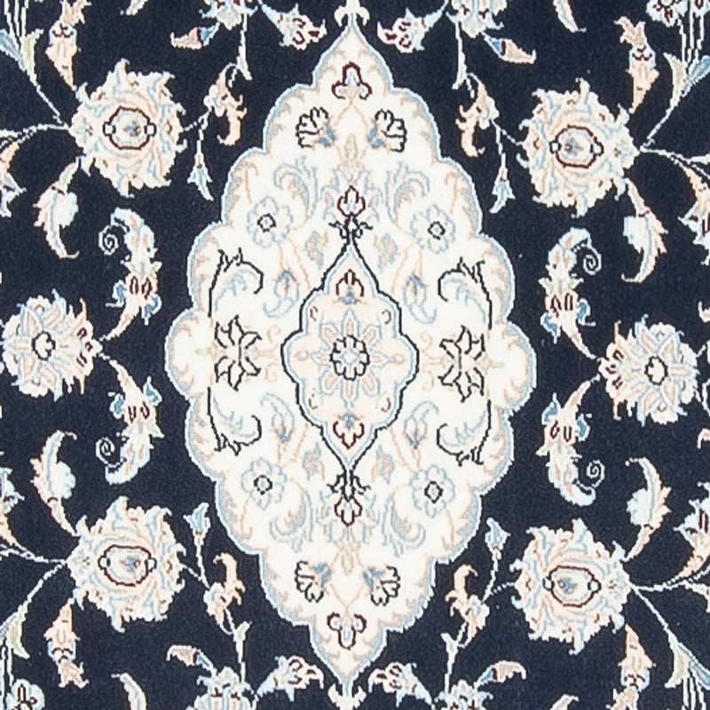 Alfombra de pasillo Alfombra Persa - Nain - Prima - 346 x 88 cm - azul oscuro