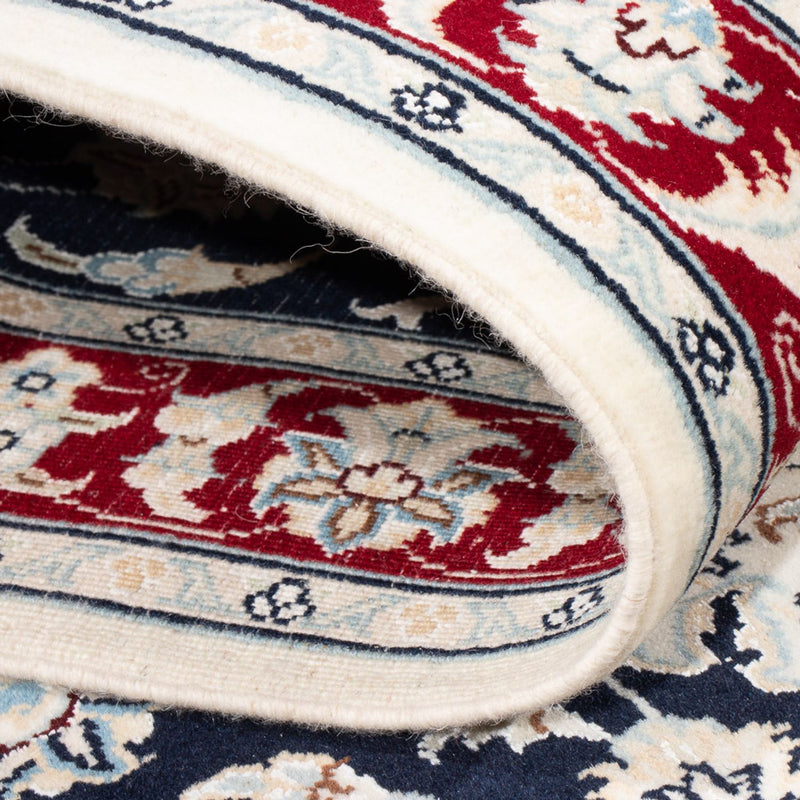 Alfombra de pasillo Alfombra Persa - Nain - Prima - 292 x 80 cm - azul oscuro