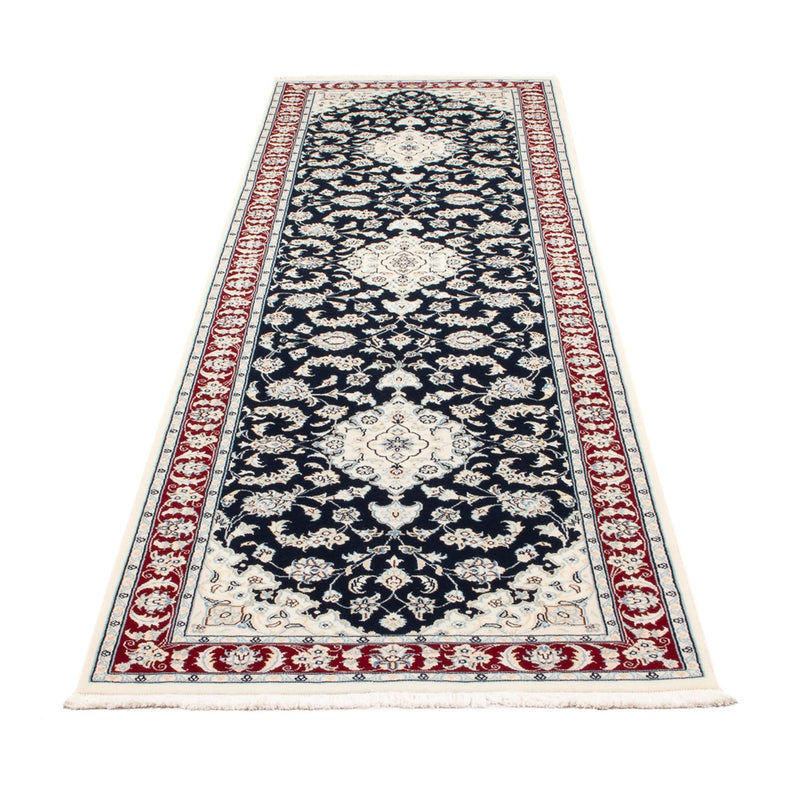 Alfombra de pasillo Alfombra Persa - Nain - Prima - 292 x 80 cm - azul oscuro
