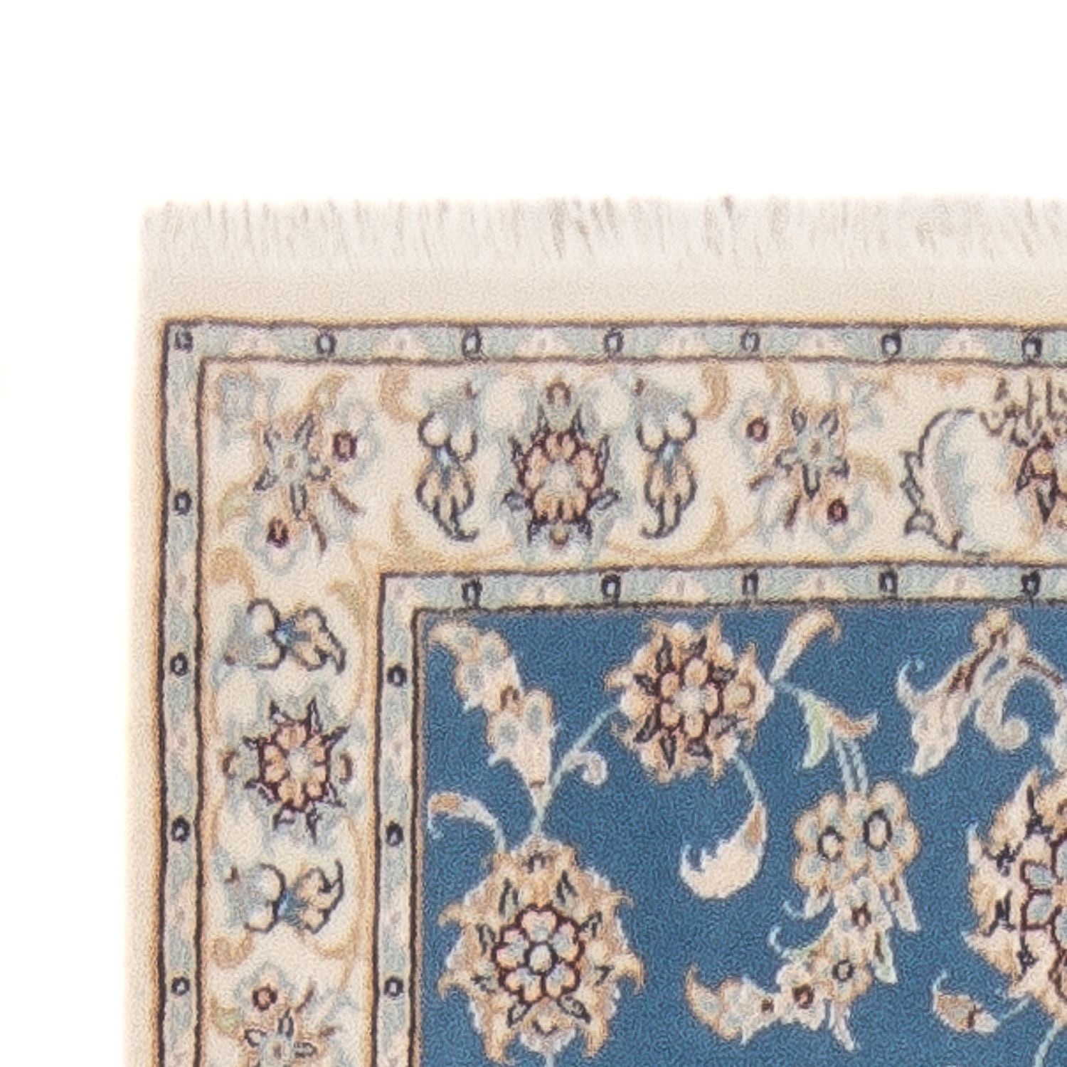 Alfombra de pasillo Alfombra Persa - Nain - Prima - 248 x 81 cm - azul