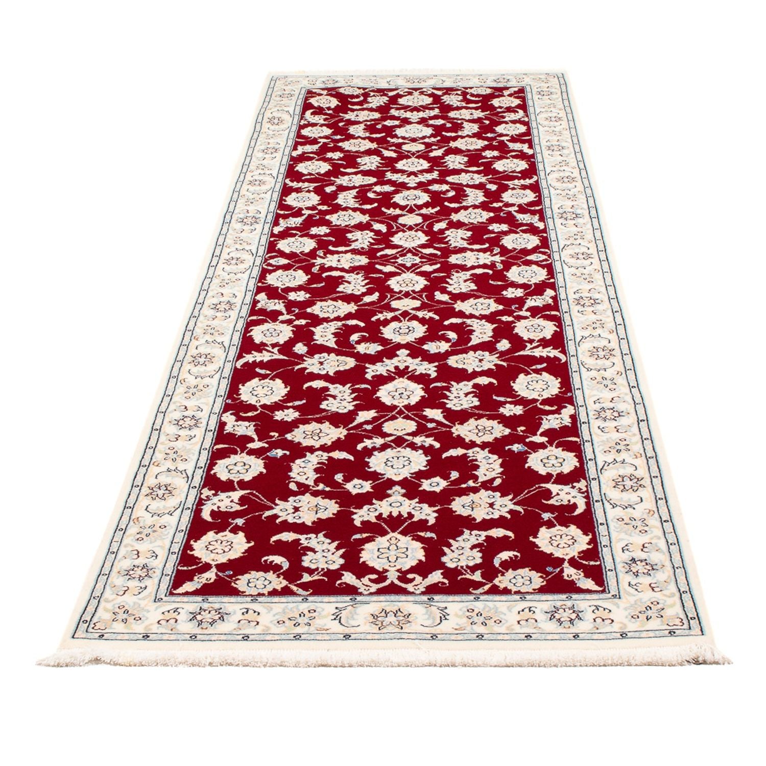 Alfombra de pasillo Alfombra Persa - Nain - Prima - 249 x 81 cm - rojo