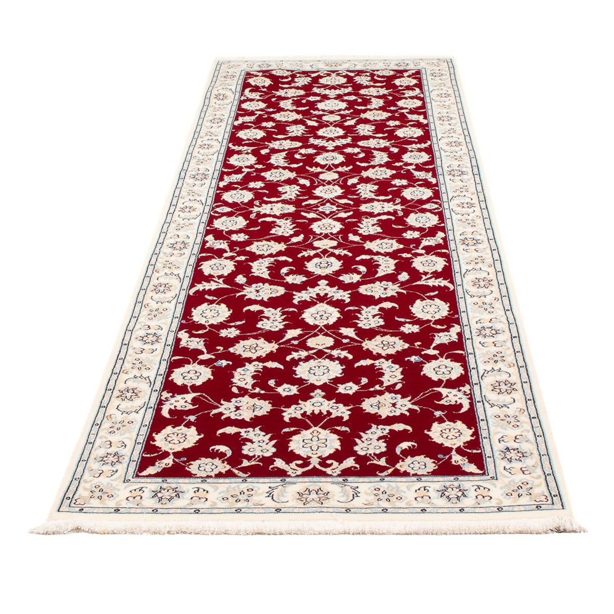 Alfombra de pasillo Alfombra Persa - Nain - Prima - 249 x 81 cm - rojo