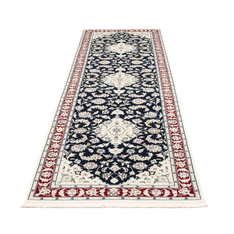 Alfombra de pasillo Alfombra Persa - Nain - Prima - 295 x 81 cm - azul oscuro