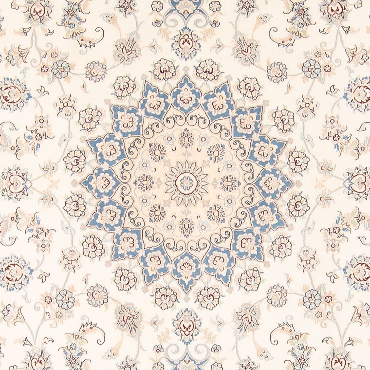 Alfombra persa - Nain - 265 x 227 cm - crema