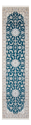 Alfombra de pasillo Alfombra Persa - Nain - Prima - 298 x 81 cm - azul oscuro