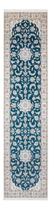 Alfombra de pasillo Alfombra Persa - Nain - Prima - 298 x 81 cm - azul oscuro