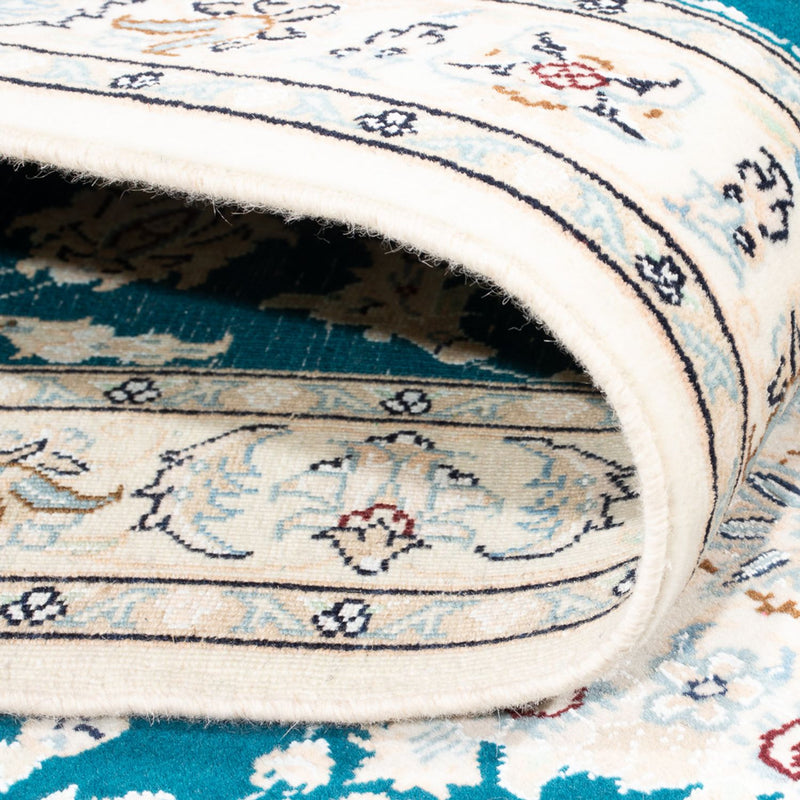 Alfombra de pasillo Alfombra Persa - Nain - Prima - 298 x 81 cm - azul oscuro