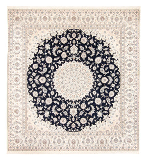 Alfombra persa - Nain - 260 x 245 cm - azul oscuro