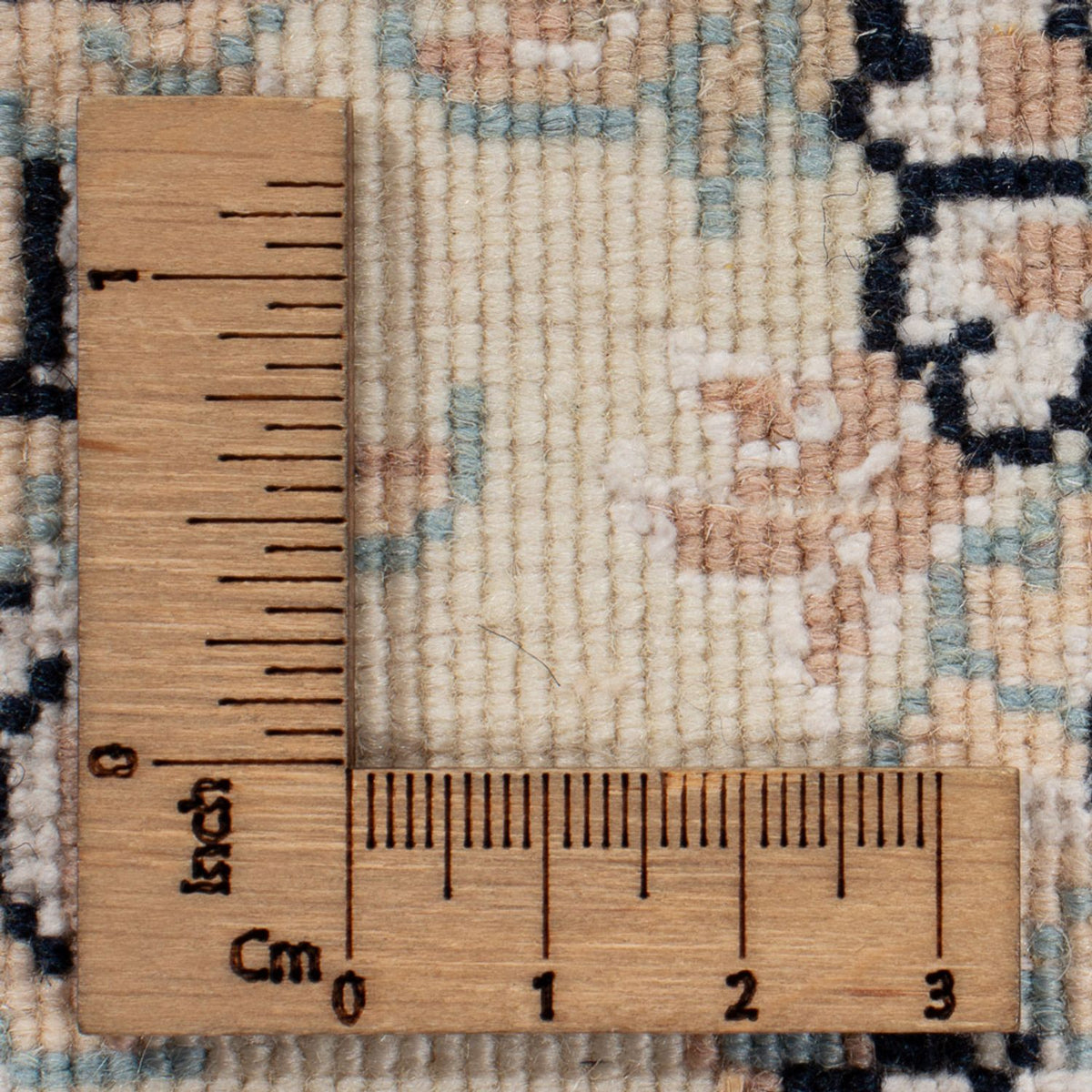 Alfombra persa - Nain - 260 x 245 cm - azul oscuro