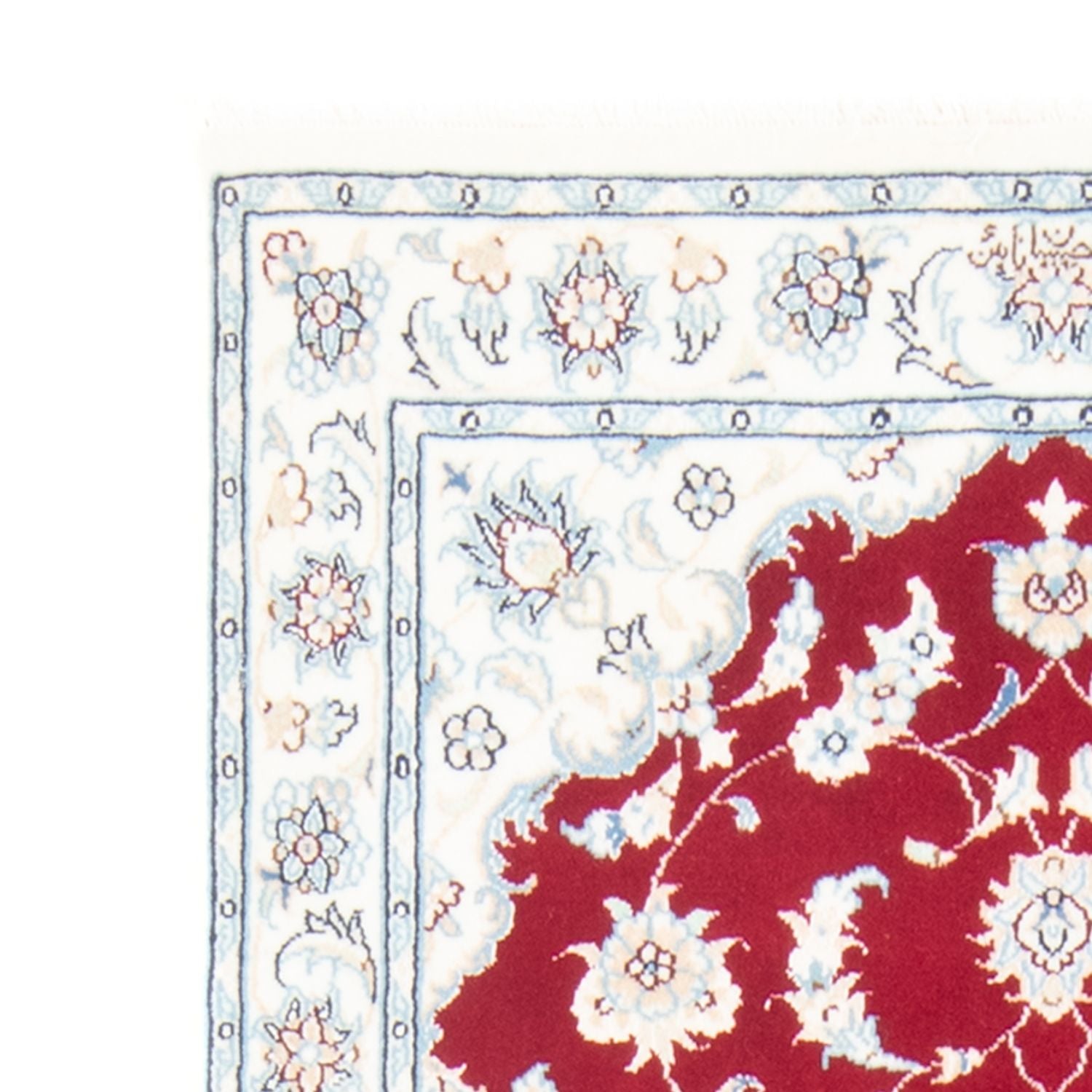 Alfombra de pasillo Alfombra Persa - Nain - Real - 196 x 79 cm - rojo