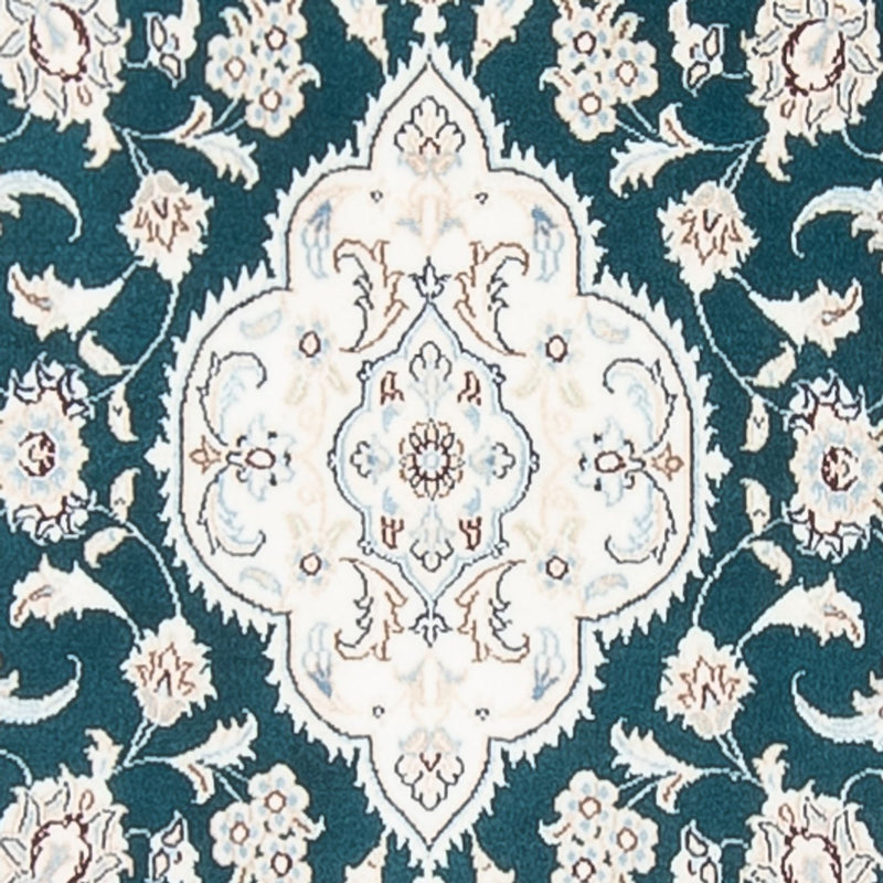 Alfombra de pasillo Alfombra Persa - Nain - Prima - 397 x 88 cm - azul oscuro
