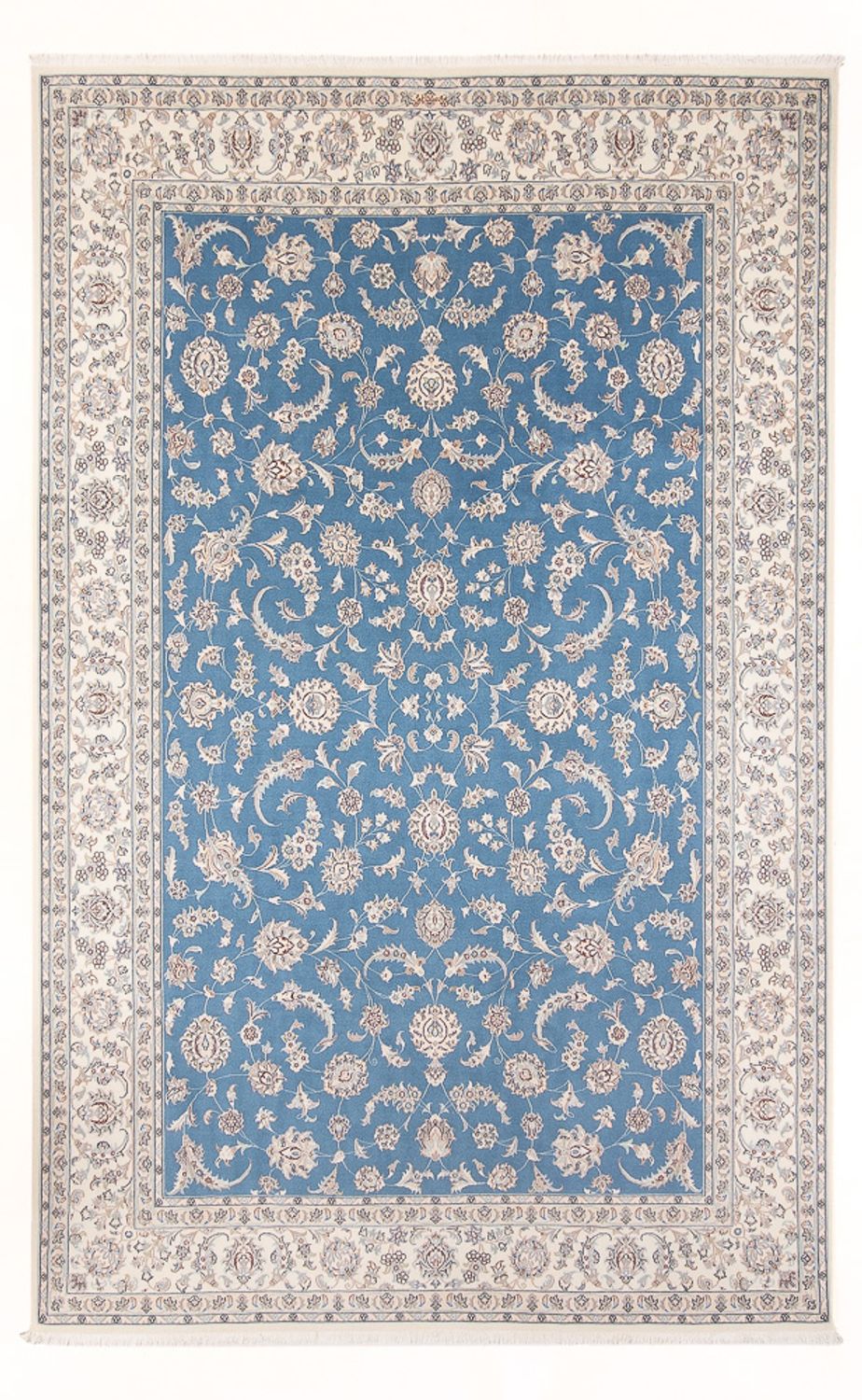 Alfombra Persa - Nain - Prima - 302 x 200 cm - azul claro