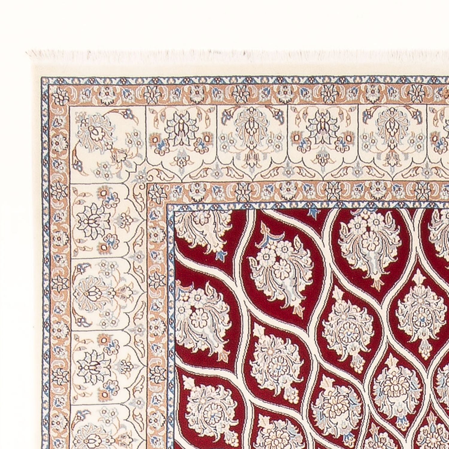 Alfombra Persa - Nain - Prima - 297 x 196 cm - rojo