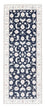 Alfombra de pasillo Alfombra Persa - Nain - Real - 200 x 80 cm - azul oscuro