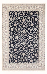 Alfombra Persa - Nain - Prima - 294 x 197 cm - azul oscuro