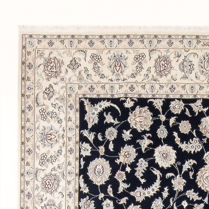 Alfombra Persa - Nain - Prima - 294 x 197 cm - azul oscuro